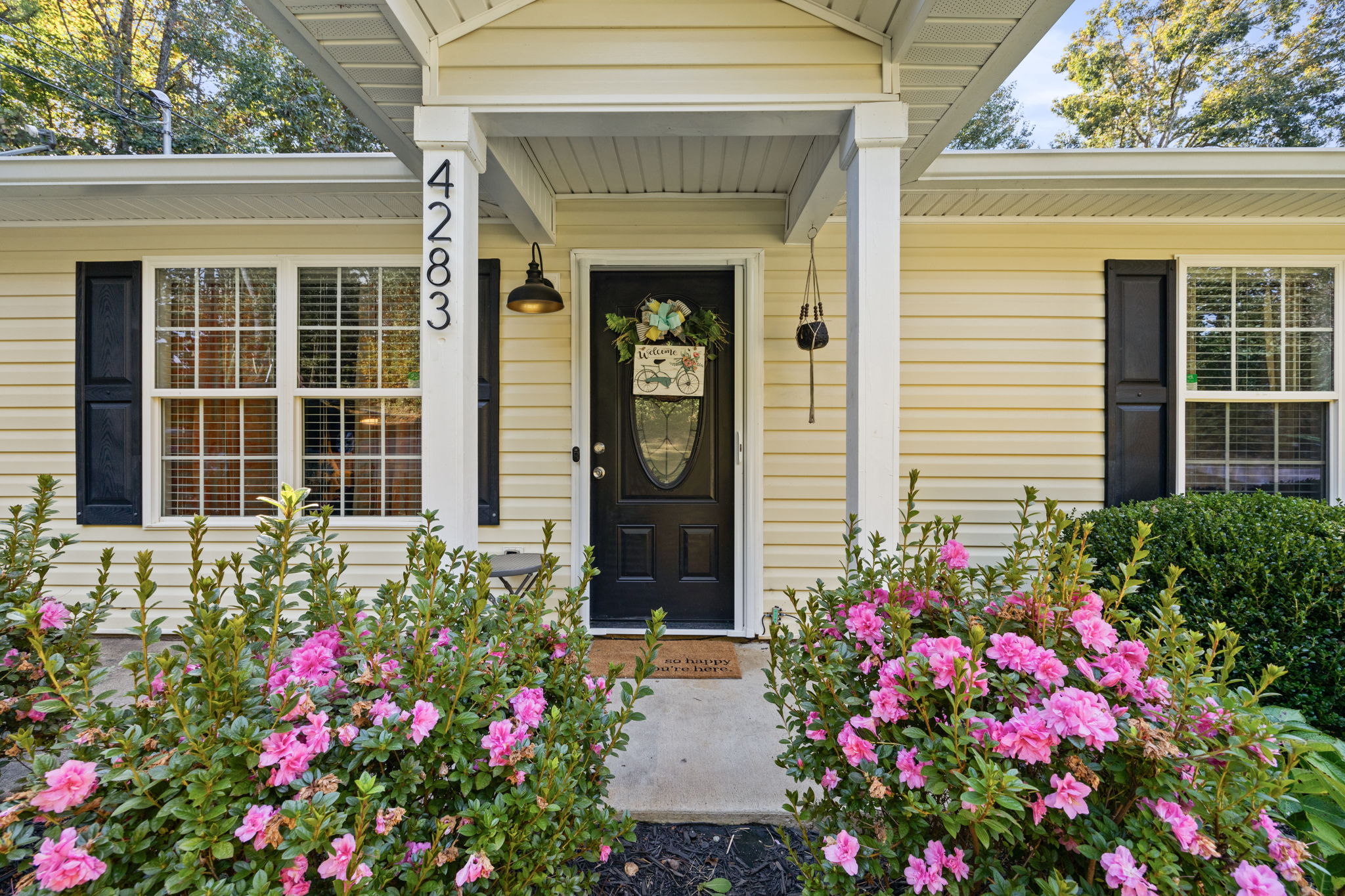 Welcoming residential property entrance