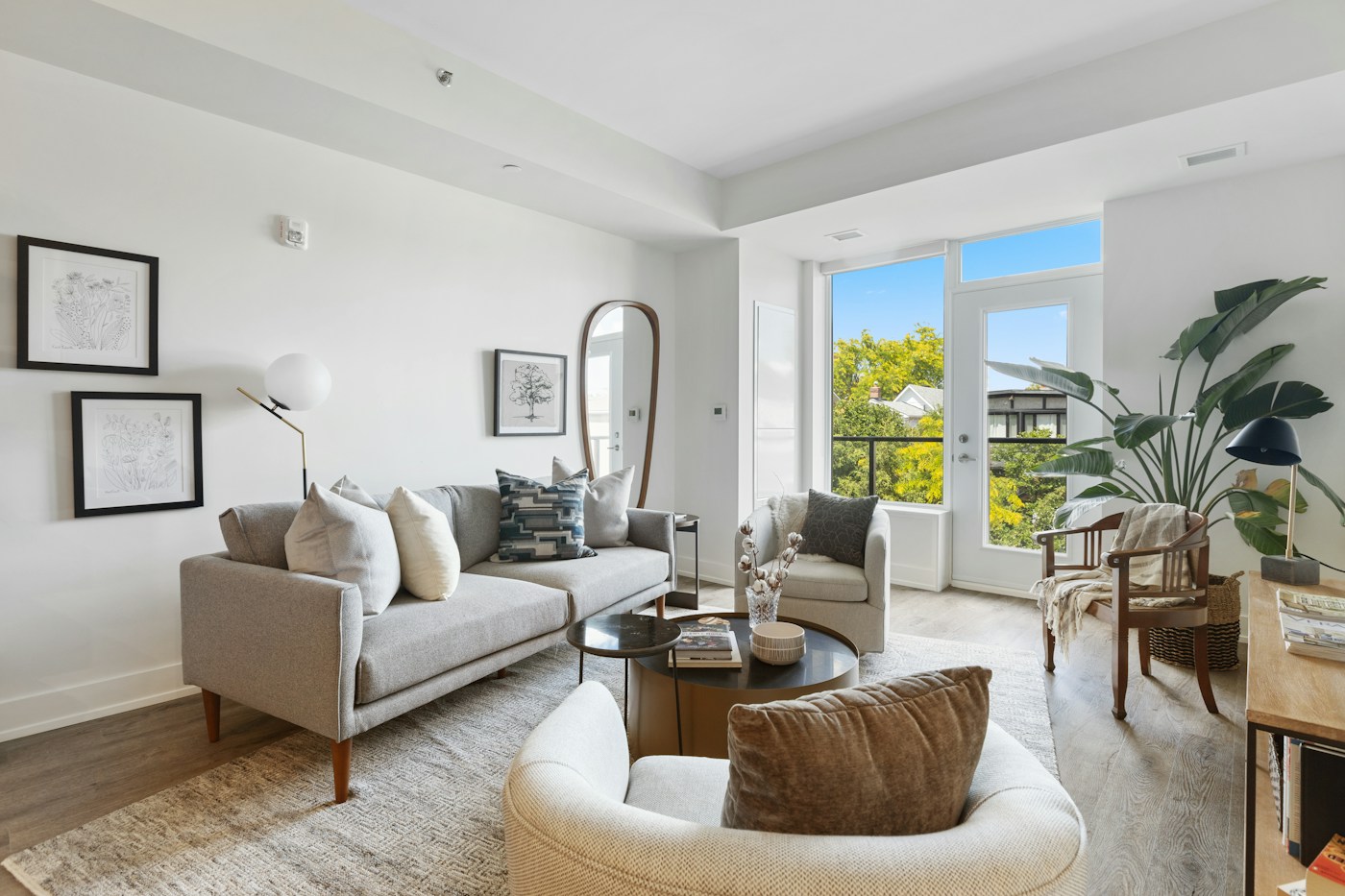 Spacious condominium interior